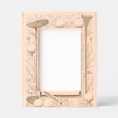 ゴルフ愛好家の木材 レーザー彫刻フレーム (正面)