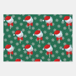 ゴルフ愛好家の陽気な休日 ラッピングペーパーシート