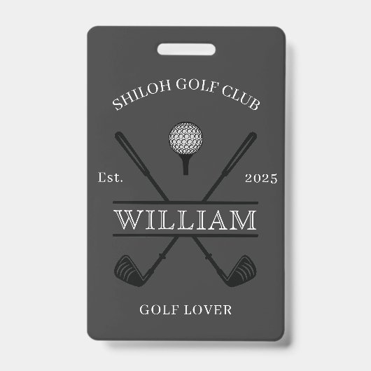 ゴルフ愛好家クロスクラブ バッジ (表面)