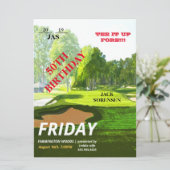 ゴルフ愛好家スポーツテーマVIPチケット誕生日パーティー (スタンド正面)