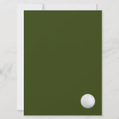 ゴルフ愛好家スポーツテーマVIPチケット誕生日パーティー (裏面)