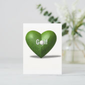 ゴルフ愛好家デザインのポストカード ポストカード (スタンド正面)