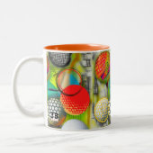 ゴルフ愛好家 ツートーンマグカップ (左)