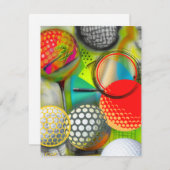 ゴルフ愛好家 ノートカード (正面/裏面)