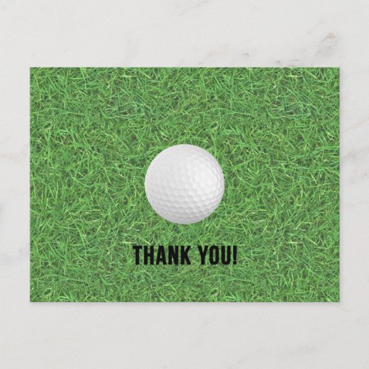 ゴルフ感謝のポストカード ポストカード (正面)