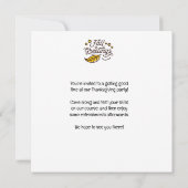 ゴルフ感謝祭パーティー秋ゴルフコース セーブザデート (裏面)