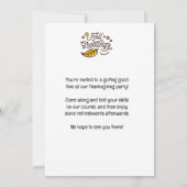 ゴルフ感謝祭パーティー秋ゴルフコース 招待状 (裏面)