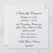 ゴルフ招待状 招待状 (裏面)