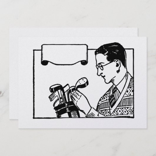 ゴルフ招待状 招待状 (正面/裏面)