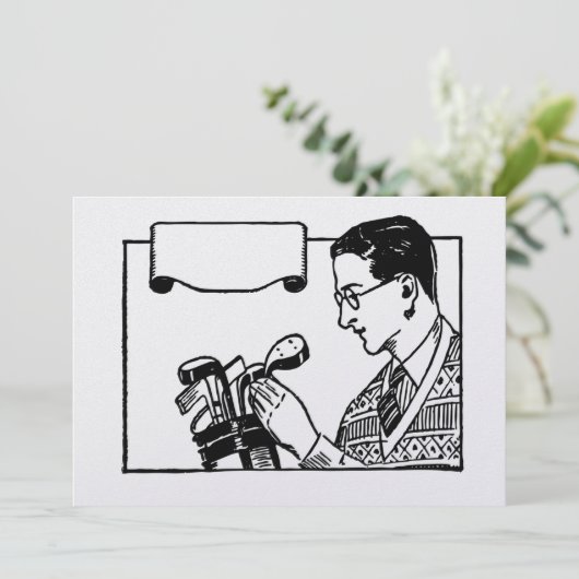 ゴルフ招待状 招待状 (スタンド正面)