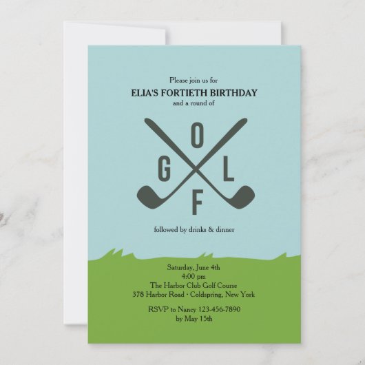 ゴルフ招待状 招待状 (正面)