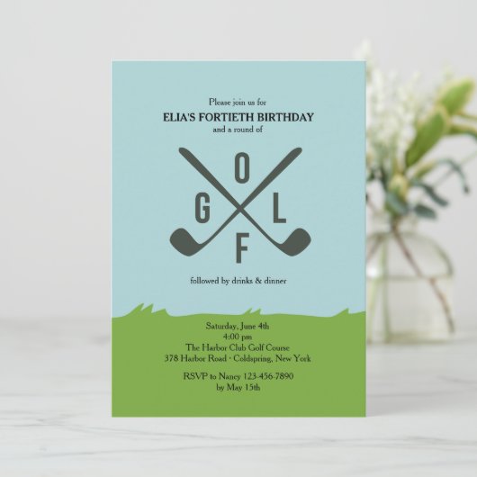 ゴルフ招待状 招待状 (スタンド正面)