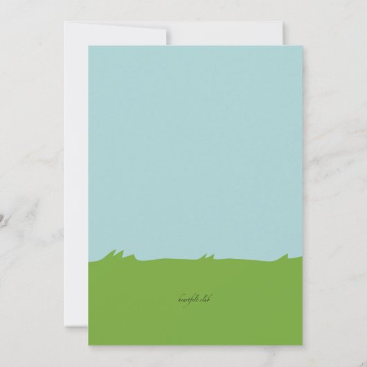 ゴルフ招待状 招待状 (裏面)