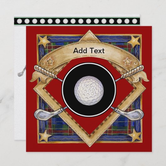 ゴルフ招待状- SRF 招待状 (正面/裏面)