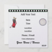 ゴルフ招待状- SRF 招待状 (裏面)