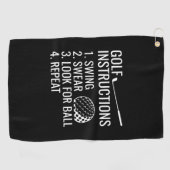 ゴルフ指導 ゴルフタオル (横)