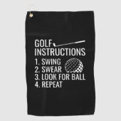 ゴルフ指導 ゴルフタオル (正面)