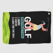 ゴルフ指掛けスイングウェア繰り返しゴルフタオル ゴルフタオル (横)