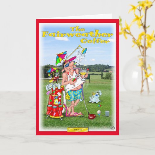 ゴルフ挨拶状 カード (黄色い花)