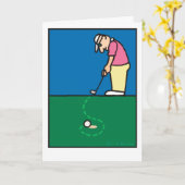 ゴルフ挨拶201803 カード (黄色い花)