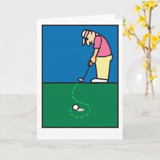 ゴルフ挨拶201803 カード (黄色い花)