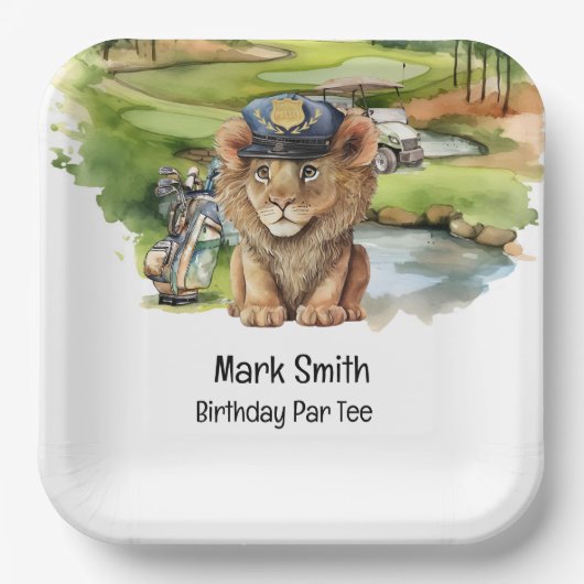 ゴルフ探偵団ユナイト:誕生日冒険 ペーパープレート (正面)