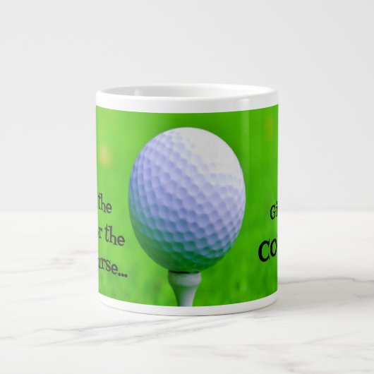 ゴルフ救コースのお茶…私のコ与えーヒー ジャンボコーヒーマグカップ (正面)