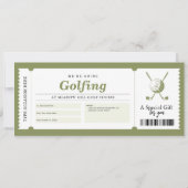 ゴルフ旅行ギフト券 招待状 (正面)