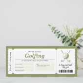 ゴルフ旅行ギフト証明書利用券 招待状 (スタンド正面)