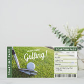 ゴルフ旅行ギフト証明書搭乗券 (スタンド正面)