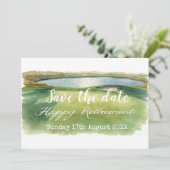 ゴルフ日付を保存するゴルフの退職パーティーを緑に セーブザデート (スタンド正面)