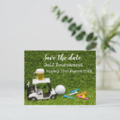ゴルフ日付を保存するゴルフトーナメントのグリーンアヌン 案内ポストカード (スタンド正面)