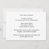 ゴルフ日付を保存ゴルフトーナメント 招待状 (裏面)