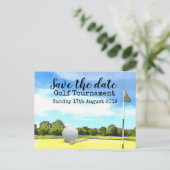 ゴルフ日付を保存ゴルフトーナメント 案内ポストカード (スタンド正面)