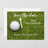 ゴルフ日付を保存ゴルフトーナメント 案内ポストカード (正面/裏面)