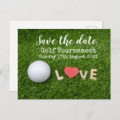 ゴルフ日付を保存ゴルフトーナメントPARペア 案内ポストカード (正面/裏面)