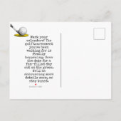 ゴルフ日付保存ゴルフトーナメント愛結婚の 案内ポストカード (裏面)