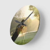 ゴルフ時計 ラウンド壁時計 (傾斜)