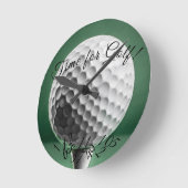 ゴルフ時間 ラウンド壁時計 (傾斜)