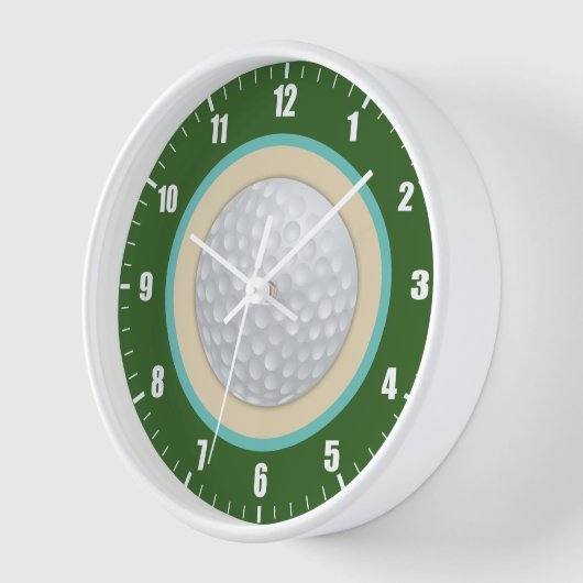 ゴルフ時間 壁時計 (傾斜)