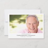 ゴルフ書道悔やみや弔慰写真葬儀 サンキューカード (裏面)