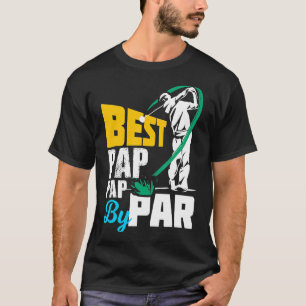 ゴルフ最高ののパパに対してパーのMens Pap遊 Pap Tシャツ