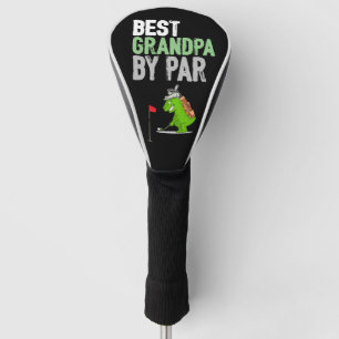 ゴルフ最高のグランパPAR WITH DINOSAUR おもしろい ゴルフヘッドカバー