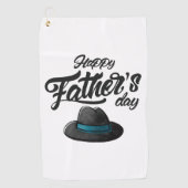 ゴルフ最高のタオルお父さんの日帰り愛 ゴルフタオル (正面)