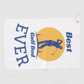 ゴルフ最高のパパエバー ゴルフタオル (横)