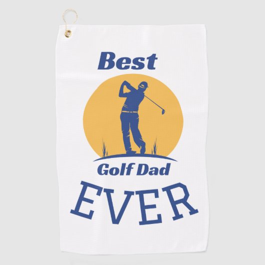 ゴルフ最高のパパエバー ゴルフタオル (正面)