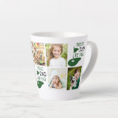 ゴルフ最高のパパBY PAR 7 Photo Collage カフェラテマグ (右アングル)