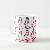 ゴルフ最高のファンMUMパーソナライズされた Ever Union Jack コーヒーマグカップ (正面左)