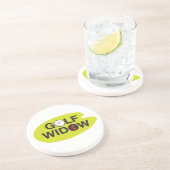 ゴルフ未亡人バッジ コースター (側面)