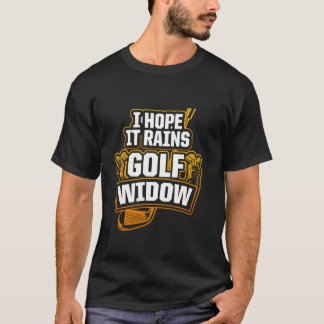 ゴルフ未亡人妻レインゴルファー Tシャツ